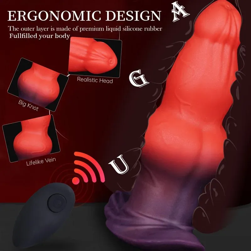 6.8 Inch Vibraing Knot Dildo Wearable Fantasy Anal Plug 7 6.8 Inch Vibraing Knot Dildo Wearable Fantasy Anal Plug 7