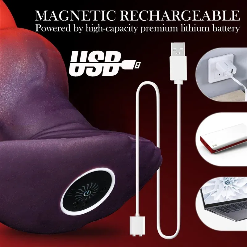 6.8 Inch Vibraing Knot Dildo Wearable Fantasy Anal Plug 5 6.8 Inch Vibraing Knot Dildo Wearable Fantasy Anal Plug 5