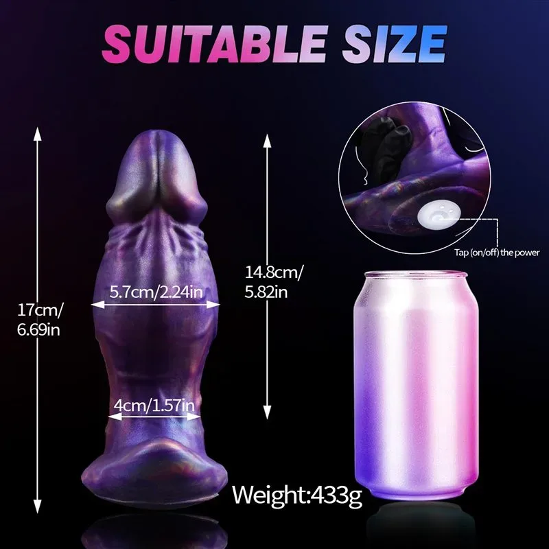 6.6 Inch 10 Powerful Vibration Wearable T-Base Thick Anal Dildo Plug 1 6.6 Inch 10 Powerful Vibration Wearable T-Base Thick Anal Dildo Plug 1