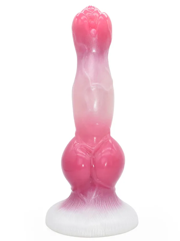 00 (14) 8.2/9.2/10.8 IN Suction Cup Dog Knot Dildo Wolf Canine Sex Toy - Image 1