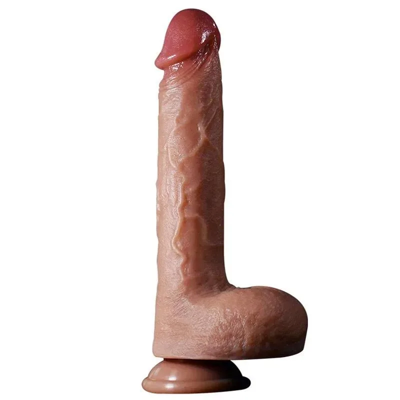 09 8.6 Inch Thrusting Vibrating Heated Realistic Dildo Vibrator - Image 1