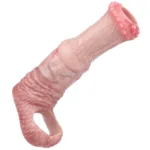 Realistic Horse Penis Sleeve | 6.1/7.7 Inch Soft Elastic Animal Sheath - Image 6