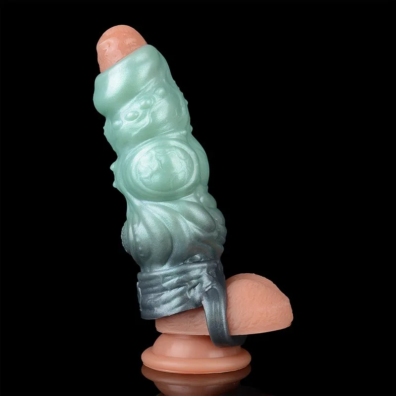 4.6/5.6/6.5 Inch Green Knotted Penis Girth Extender Sleeve 13 4.6/5.6/6.5 Inch Green Knotted Penis Girth Extender Sleeve 13