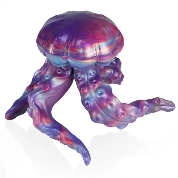 5.8/7.8 Inch Fantasy Jellyfish Shaped Butt Plug Tentacle Anal Toy - Image 3