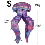 5.8/7.8 Inch Fantasy Jellyfish Shaped Butt Plug Tentacle Anal Toy - Image 7