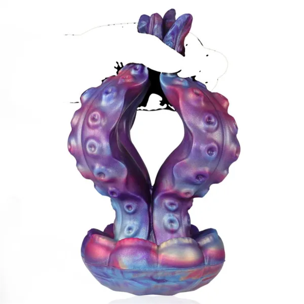 5.8/7.8 Inch Fantasy Jellyfish Shaped Butt Plug Tentacle Anal Toy - Image 4