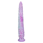 8.5/11.5/14.5/17.5 Inch Soft Anal Stretching Dildo with Raised Bumps