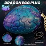 Fantasy Dragon Egg Anal Plug | Removable Chain, 4 Sizes - Image 4