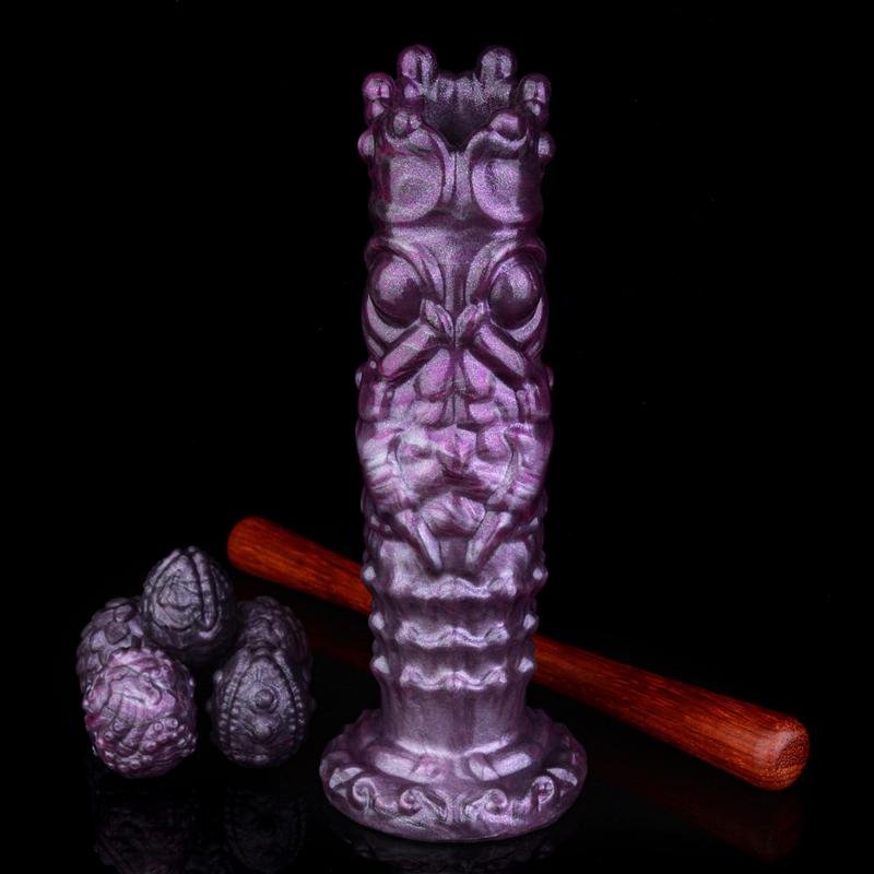 8.3 Inch Fantasy Alien Egg Laying Dildo Platinum Silicone Ovipositor Toy 3 8.3 Inch Fantasy Alien Egg Laying Dildo Platinum Silicone Ovipositor Toy 3