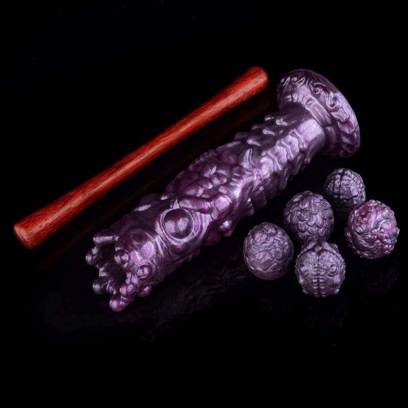 8.3 Inch Fantasy Alien Egg Laying Dildo Platinum Silicone Ovipositor Toy 4 8.3 Inch Fantasy Alien Egg Laying Dildo Platinum Silicone Ovipositor Toy 4