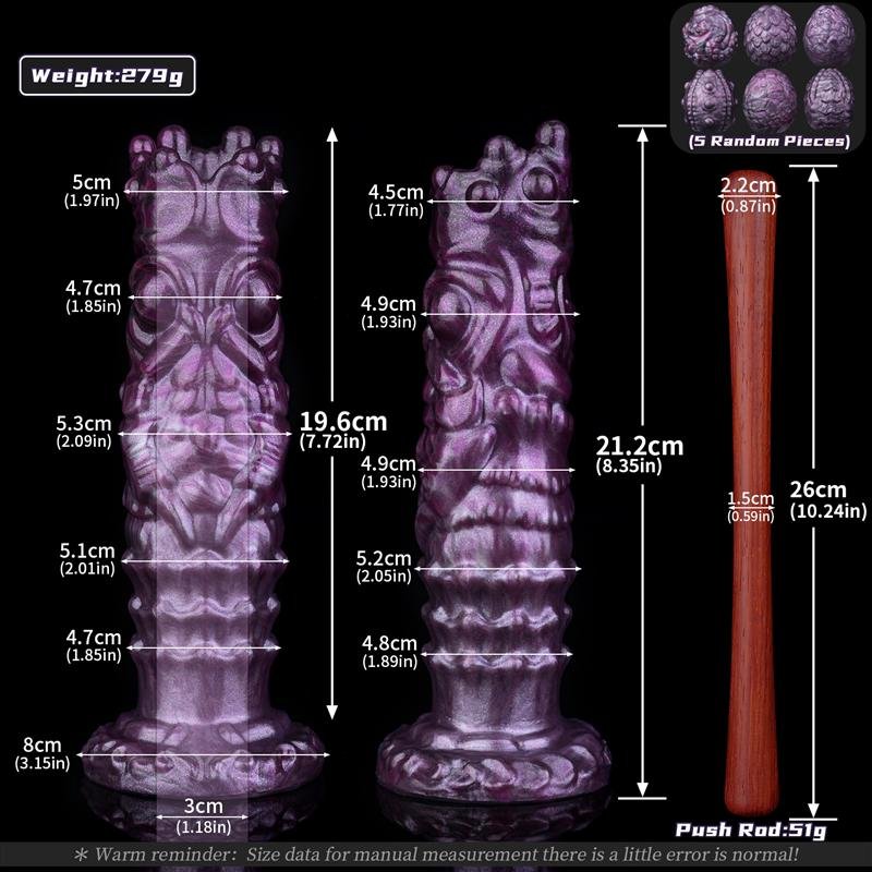 8.3 Inch Fantasy Alien Egg Laying Dildo Platinum Silicone Ovipositor Toy 1 8.3 Inch Fantasy Alien Egg Laying Dildo Platinum Silicone Ovipositor Toy 1