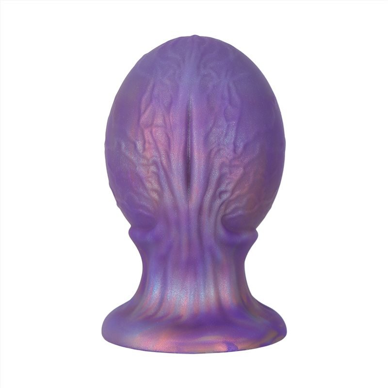 Fantasy Wide Egg Anal Plug (1) Fantasy Wide Egg Anal Plug Textured Monster Design with Suction Cup (5 Sizes) - Image 1