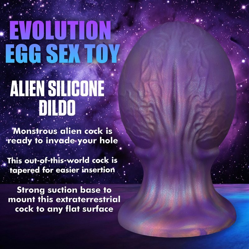 Fantasy Wide Egg Anal Plug Textured Monster Design with Suction Cup (5 Sizes) 3 Fantasy Wide Egg Anal Plug Textured Monster Design with Suction Cup (5 Sizes) 3