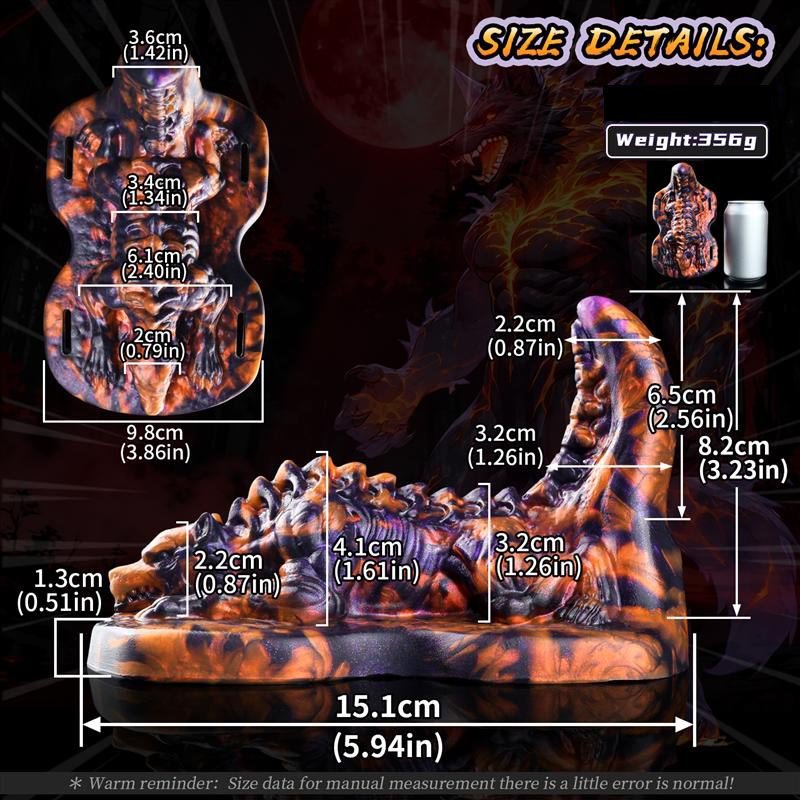 Fantasy Wolf Grinder Toy Textured Ribbed Silicone Grinding Pad 1 Fantasy Wolf Grinder Toy Textured Ribbed Silicone Grinding Pad 1