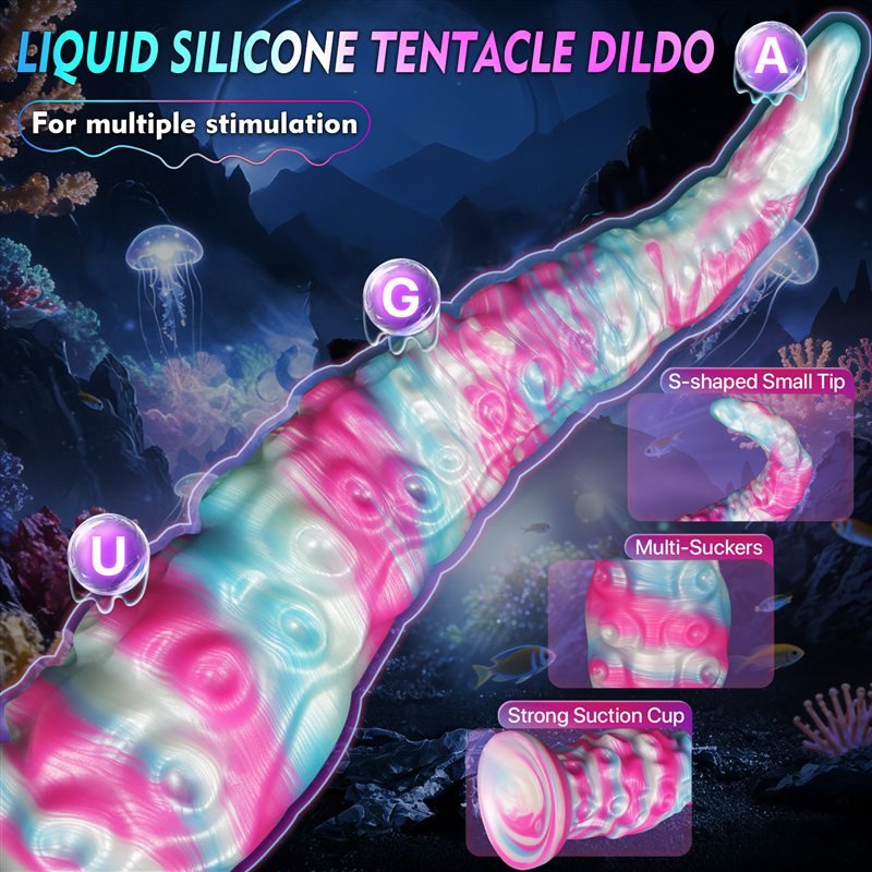 Abyssal Tentacle Dildo | 12.5 Inch Liquid Silicone Fantasy Toy 4 Abyssal Tentacle Dildo | 12.5 Inch Liquid Silicone Fantasy Toy 4