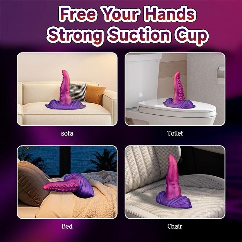 Tentacle Tongue Dildo | 7.2 Inch Vibrating Dildo with Remote Control 6 Tentacle Tongue Dildo | 7.2 Inch Vibrating Dildo with Remote Control 6