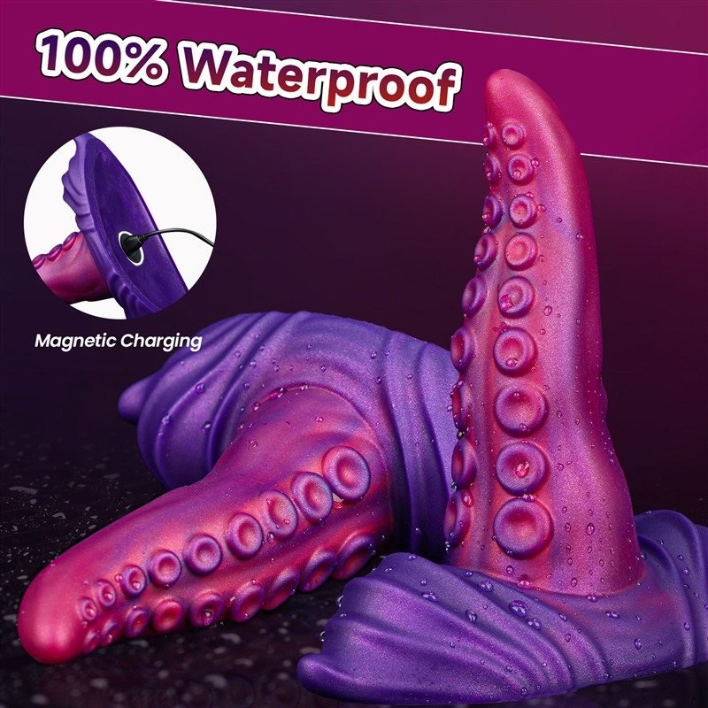 Tentacle Tongue Dildo | 7.2 Inch Vibrating Dildo with Remote Control 5 Tentacle Tongue Dildo | 7.2 Inch Vibrating Dildo with Remote Control 5