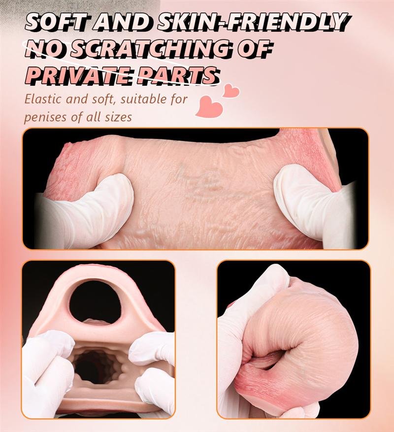 Open Ended Extra Thick Realistic Penis Sleeve 4 Open Ended Extra Thick Realistic Penis Sleeve 4