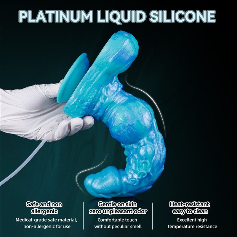 9/11 Inch Large Dragon Squirting Dildo with 3 Spray Kit Options 5 9/11 Inch Large Dragon Squirting Dildo with 3 Spray Kit Options 5