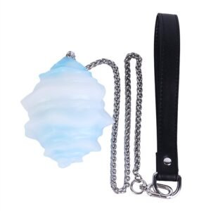 Spiral silicone egg plug with metal chain & wrist strap