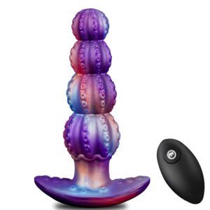 vibrating tentacle anal plug with remote control
