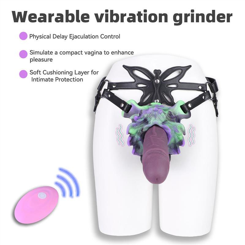 Fantasy Cock Ring Grinder with Vibrator | Butterfly Harness Grinder 1 Fantasy Cock Ring Grinder with Vibrator | Butterfly Harness Grinder 1