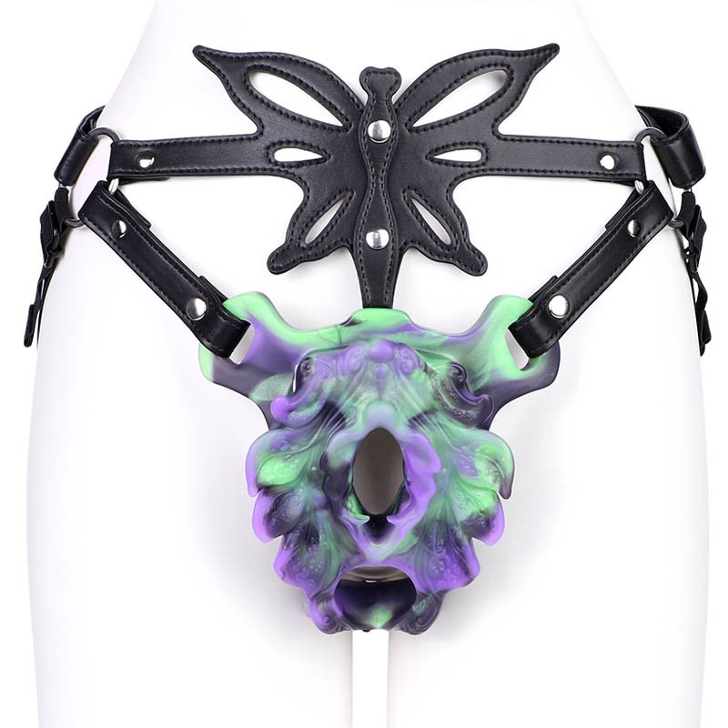 Butterfly cock ring grinder Wearable fantasy cock ring grinder