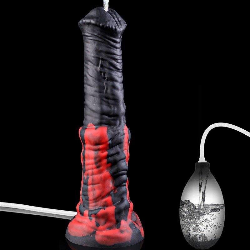 Horse Squirting Dildo with Bulb Pump | 10.2 Inch Equine Fantasy Toy 1 Horse Squirting Dildo with Bulb Pump | 10.2 Inch Equine Fantasy Toy 1