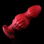 red-and-black anal dildo