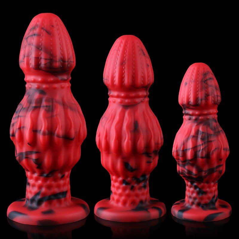 Textured Fantasy Anal Dildo | 4.7, 5.3 & 6.1 Inch Sizes Silicone Toy 1 Textured Fantasy Anal Dildo | 4.7, 5.3 & 6.1 Inch Sizes Silicone Toy 1
