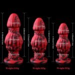 textured fantasy anal dildo in size S M L
