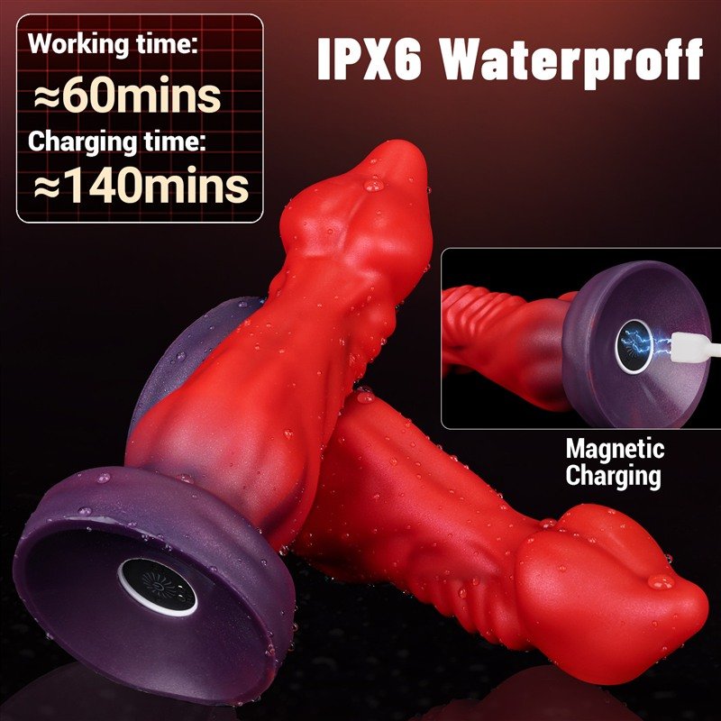 Vibrating Ribbed Anal Dildo | 8.7 Inch Remote Control Silicone Toy 5 Vibrating Ribbed Anal Dildo | 8.7 Inch Remote Control Silicone Toy 5
