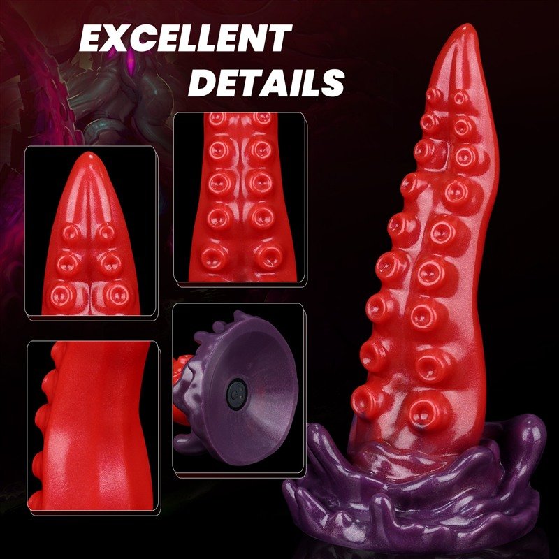 Vibrating Tentacle Anal Dildo | 7.5 Inch Remote Control Silicone Toy 3 Vibrating Tentacle Anal Dildo | 7.5 Inch Remote Control Silicone Toy 3
