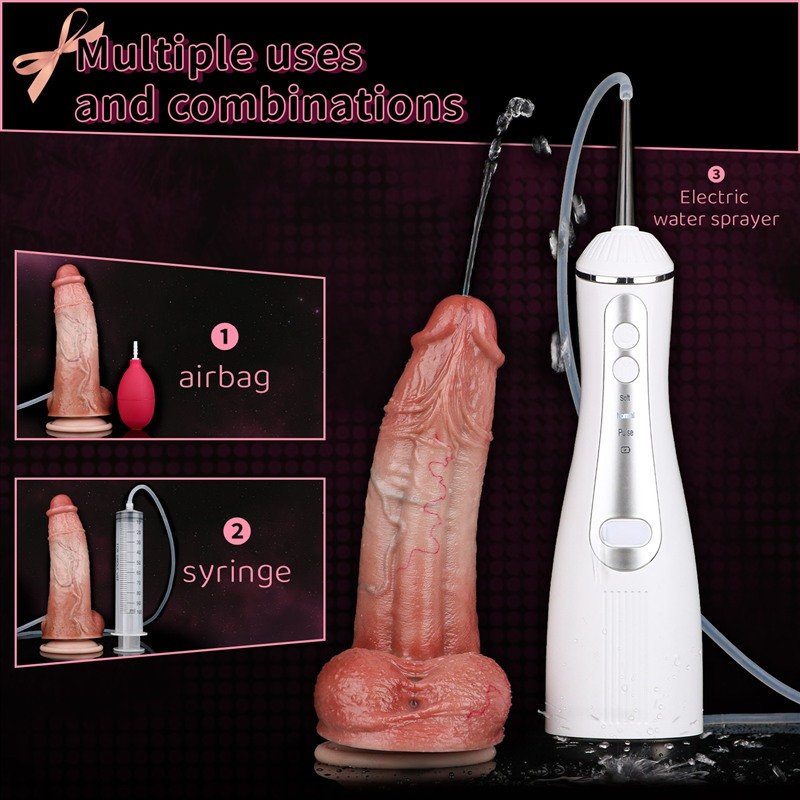 Silicone Realistic Ejaculating Dildo | 8.5 Inch Fake Cum Dildo 2 Silicone Realistic Ejaculating Dildo | 8.5 Inch Fake Cum Dildo 2