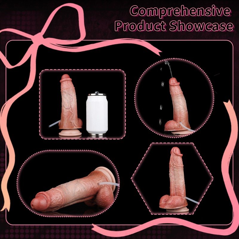 Silicone Realistic Ejaculating Dildo | 8.5 Inch Fake Cum Dildo 5 Silicone Realistic Ejaculating Dildo | 8.5 Inch Fake Cum Dildo 5