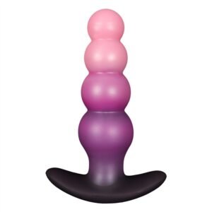 Beaded butt plug with T-base